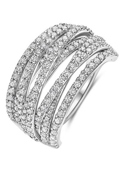 Ring Ti Sento Milano Woman in Silver 12431ZI/58 - 12431ZI/58